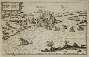 The Fall of Belgrade to the Turks in 1521, Illustration from a Book on the Ottoman Campaigns in Europe, Engraved by Paul Furst by German School