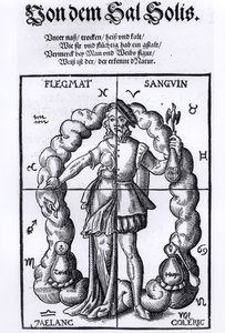 The Four Humours, from Quinta Essentia by Leonhart Thurneisser zun Thurn published in Leipzig, 1574