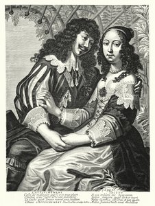 The Newlyweds by German School