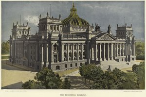The Reichstag Building in Berlin by German School