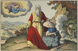 The Sacrifice of Isaac by Abraham, illustration from L