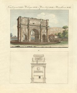 The Triumphal Arch of Emperor Constantin in Rome by German School