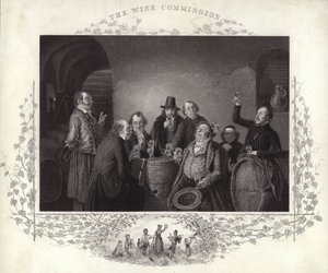 The Wine Commission (engraving) by German School