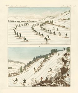 The regiment of skaters in Norway by German School