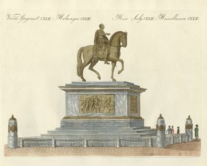 The statue of Joseph II in front of the Emperor