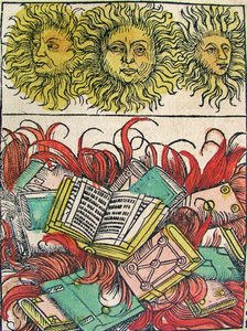 Three Suns and Book Burning by German School