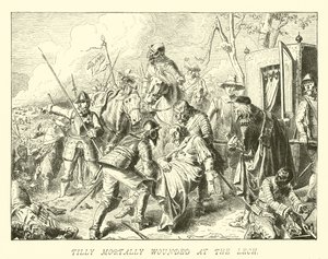 Tilly Mortally Wounded at the Lech by German School
