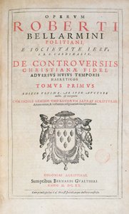 Title Page of De Controversiis by Robert Bellarmine, Edition Published in Cologne in 1620 by German School