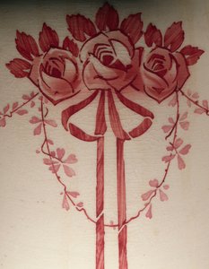 Toilet set with Jugendstil floral decoration (detail) by German School