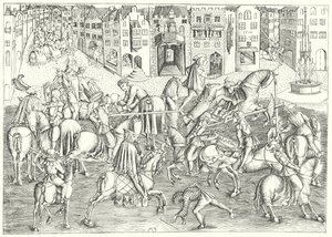 Tournament in Munich During the Reign of Albert IV, Duke of Bavaria by German School