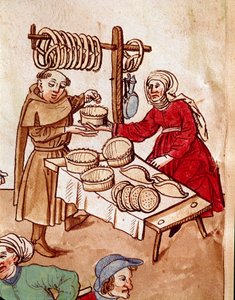 Trade: A Bread Dealer. Miniature from 