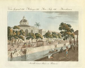 View from a part of the town of Batavia by German School