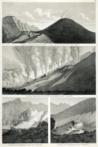 View of Mount Somma and Mount Vesuvius, seen from the West from the observatory, 27th April 1855