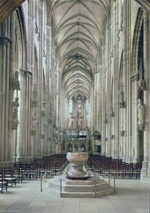 View of the interior looking east