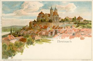 View of the town of Breisach, Germany by German School