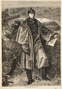 Von Moltke before Paris, November 1870, illustration from Cassells History of the War between France and Germany, 1870-1871 by German School