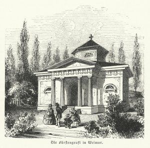Weimarer Fuerstengruft, Burial Chapel of the Dukes of Saxe-Weimar-Eisenach and Site of the Tombs of German Authors Johann Wolfgang Goethe and Friedrich Schiller by German School