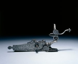 Wheel-Lock from a Hunting Rifle, Early 1700s
