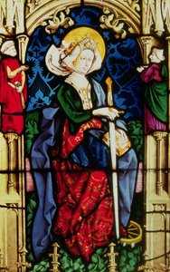 Window depicting St. Catherine