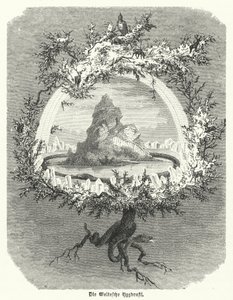 Yggdrasil, mythical ash tree of Norse cosmology by German School