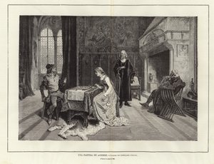 A Game of Chess by Gerolamo Induno