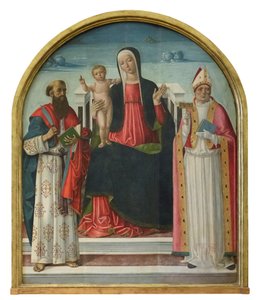 Madonna with Child Enthroned and Saints Bartholomew and Blaise, c.1510-15