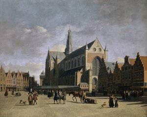 Grote Markt at Haarlem, 1680s