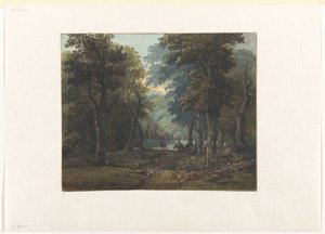 Hunters in a Forest by Gerrit Battem