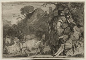 An Angel Foretells the Birth of Abraham
