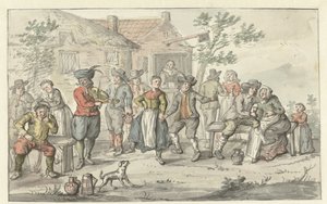 Merry Company in Front of an Inn