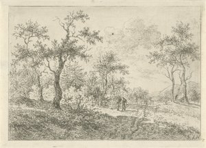 Wooded Landscape with a Woman and a Boy