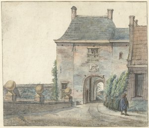 The Gate of the Castle of Heemstede by Gerrit Lamberts
