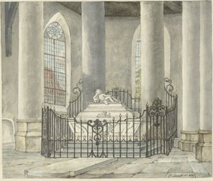 Tomb Monument of Catharina Alida van der Dussen in a Church in Culemborg by Gerrit Lamberts
