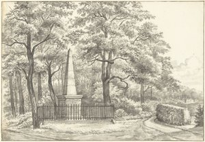 The Monument for Witte van Haemstede, Erected in 1817 by David Jacob van Lennep at the Huis te Manpad in Heemstede