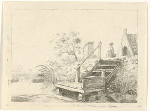 Stairs by the Water by Gerrit Lamberts