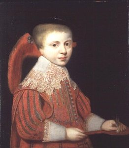 Portrait of the Prince of Nassau Playing Shuttlecock by Gerrit van (studio of) Honthorst