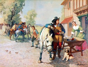 Four Cavaliers on the Way to London Finding a Dog That Became the First King Charles Spaniel