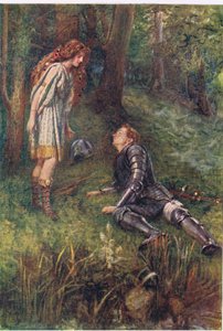 Belphoebe and Timius, Stories from the Faerie Queen published by George Harrap and Company by Gertrude E. Demain (after) Hammond