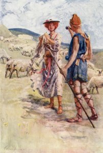 Calidore and Pastorella by Gertrude E. Demain (after) Hammond