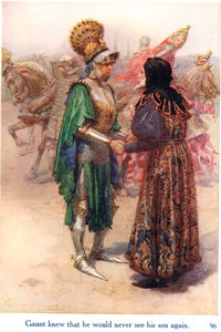 Gaunt knew that he would never see his son again, illustration from 