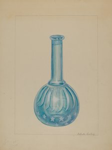 Barber Shop Bottle, c. 1936 by Gertrude Lemberg