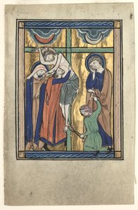 Miniature Excised from the "Potocki Psalter": The Deposition