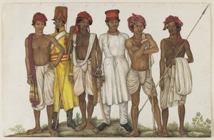 Six Recruits, folio from the Fraser Album