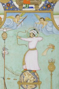 Detail from Allegorical Portrait of Jahangir by Ghulam Ali Khan