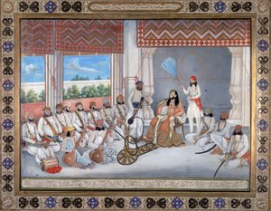 Muhammad Abd al-Rahman in his court