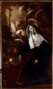 Saint Rita de Cascia in Ecstasy by Giacinto Brandi