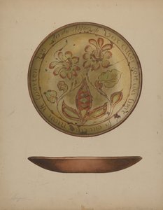 Pa. German Plate, c. 1938