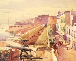Battery in Gaeta, by Giacinto Gigante, Italy
