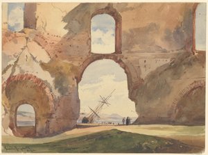 View through the Temple of Venus, Baia