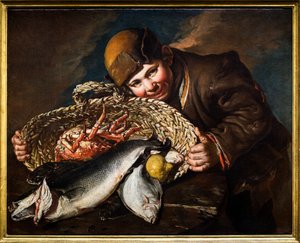 Boy with a Basket of Fish, circa 1734 - 1736
